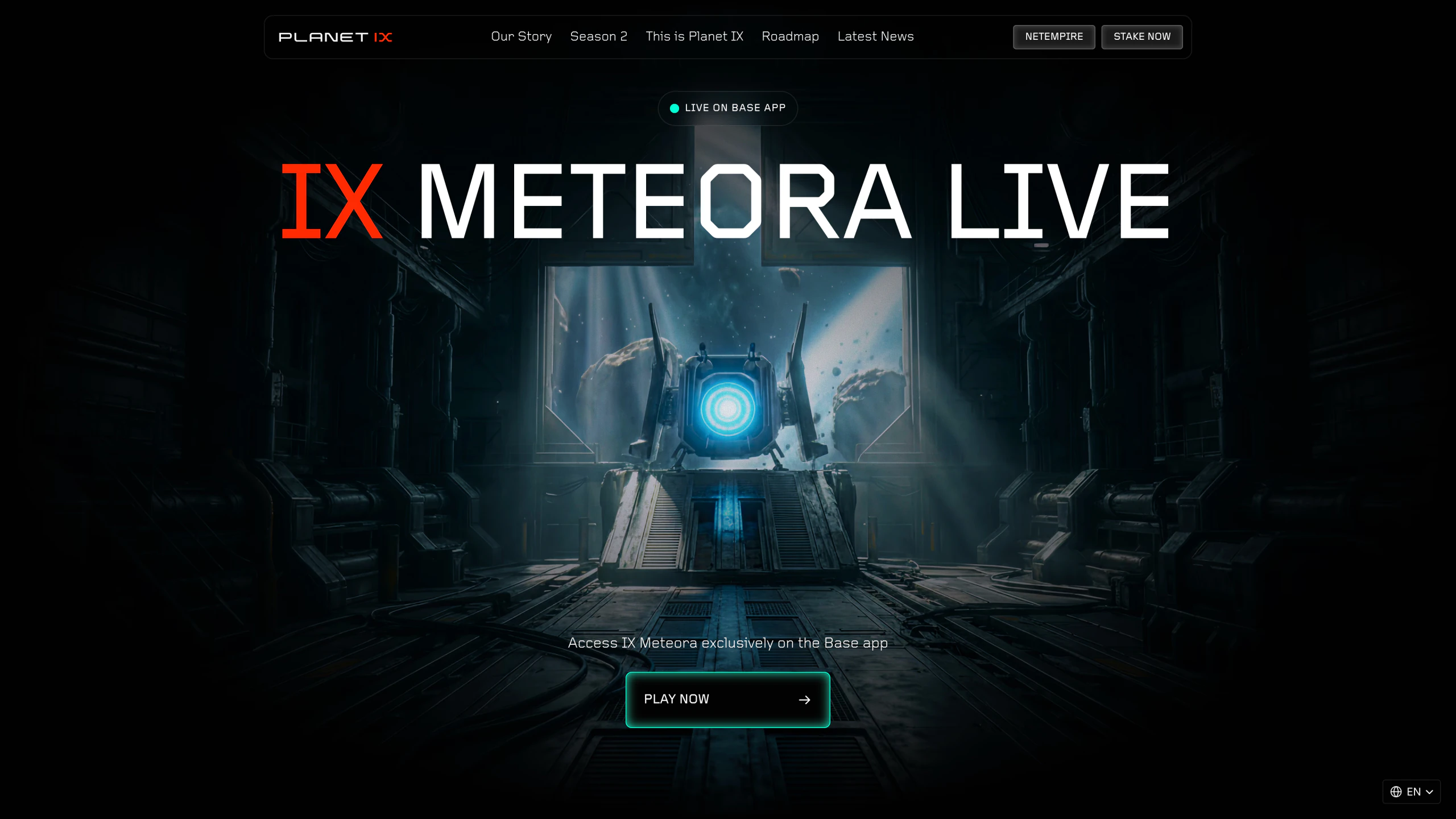 Planet IX marketing site — the Web3 strategy game.
